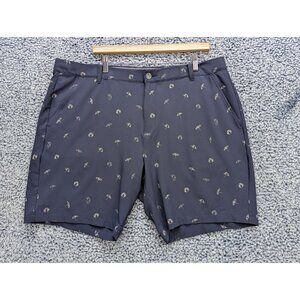 Puma Arnold Palmer Performance Golf Shorts Mens 40 Umbrella Print Preppy Blue